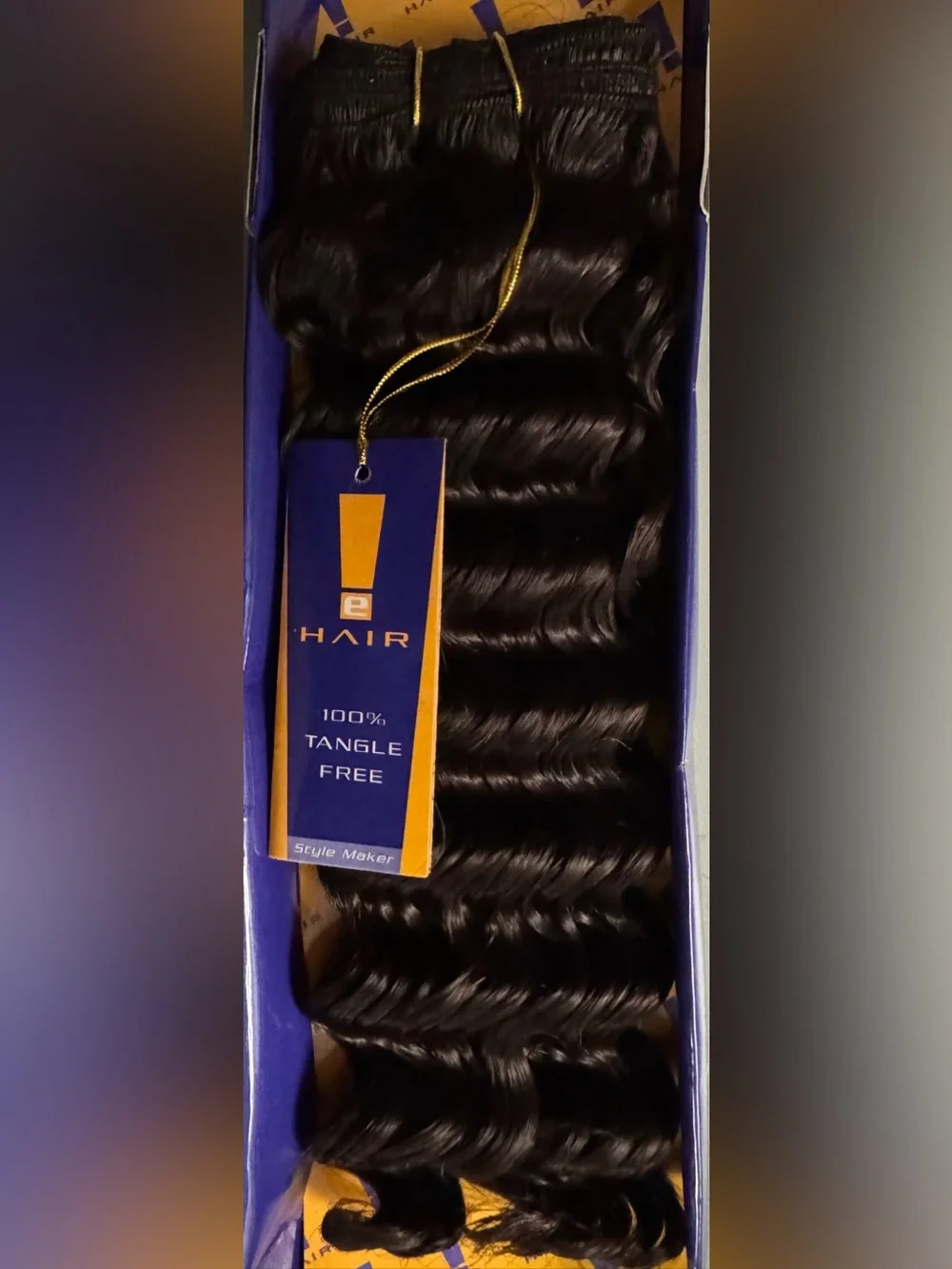 E! Hair. 100% human hair. Deep wave.
